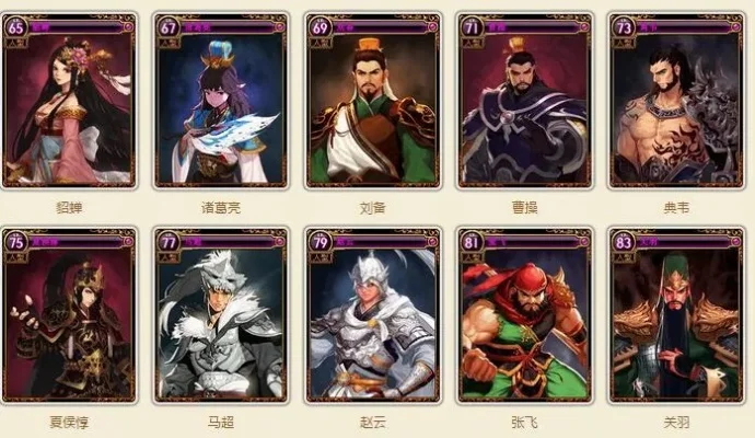 手游三国英雄排行榜-手游英雄排行探历史