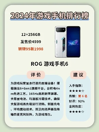 游戏手机排行榜推荐-游戏手机推荐排行榜