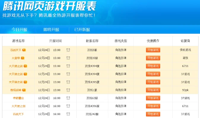 网页游戏排行榜开服-网页游戏开服指南