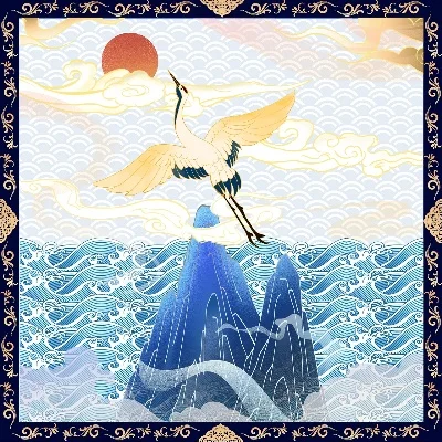 绝云间旋转仙鹤-云中仙鹤奇观
